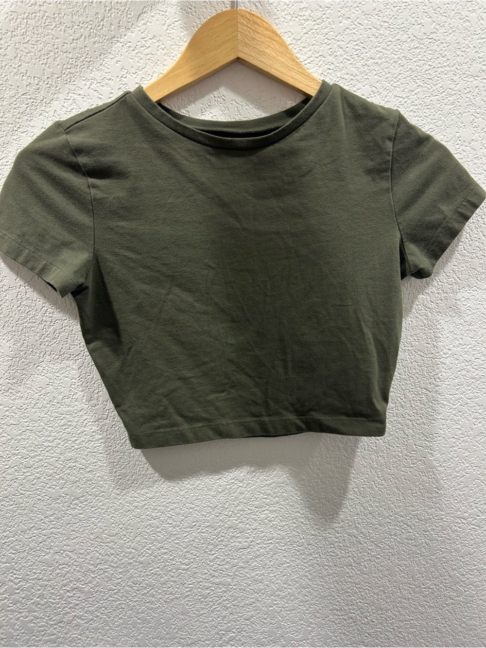 wild fable Olive Green Cropped Tee